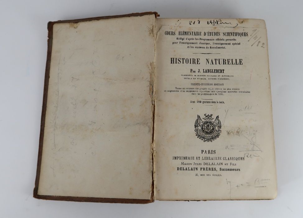 Histoire naturelle by LANGLEBERT (J) - 1880