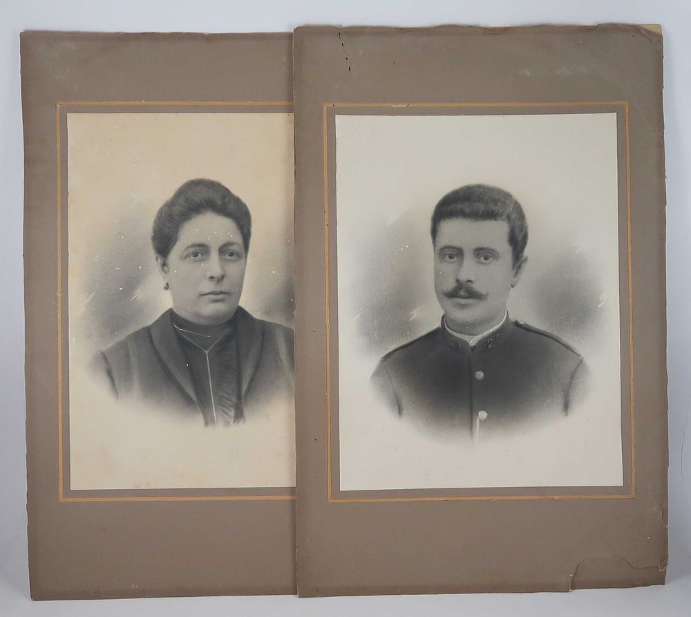 2 fotografias de grande porte - Inicio Séc. XX