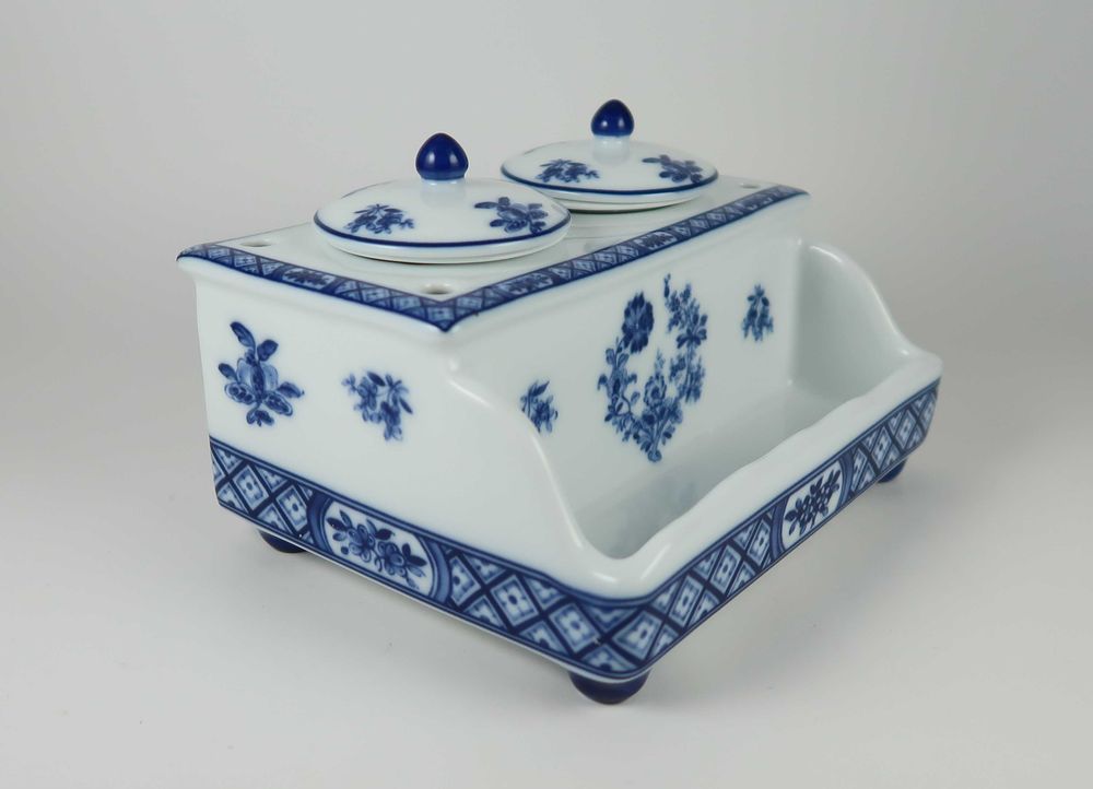 Tinteiro em Porcelana - Adaptação Oriental