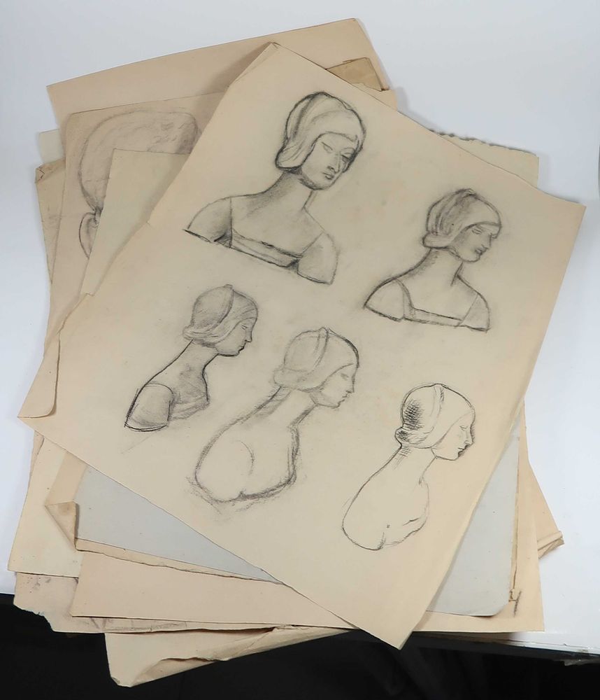 10 Desenhos Grandes provas para esculturas 1960s (Cabral ?)