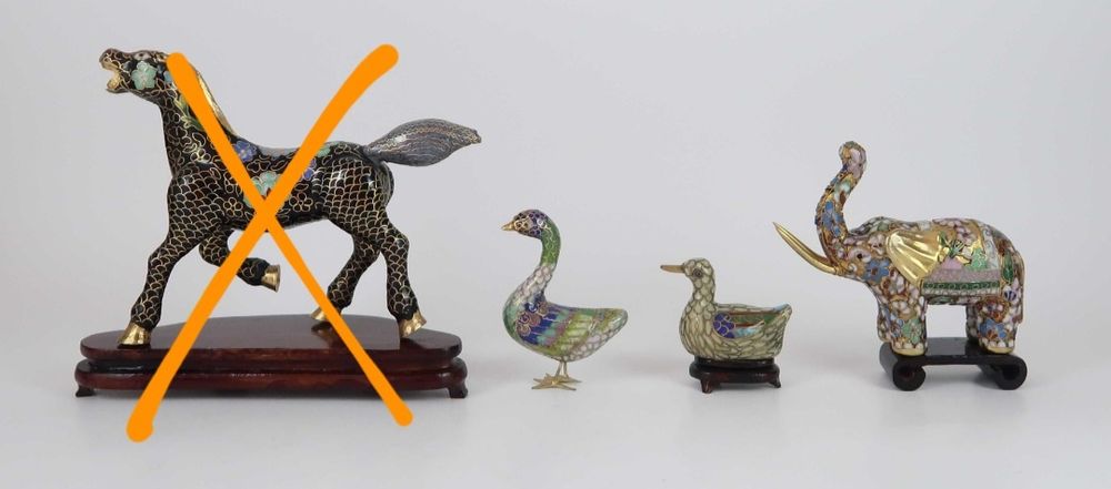 Figuras em Cloisonné - China, CADA
