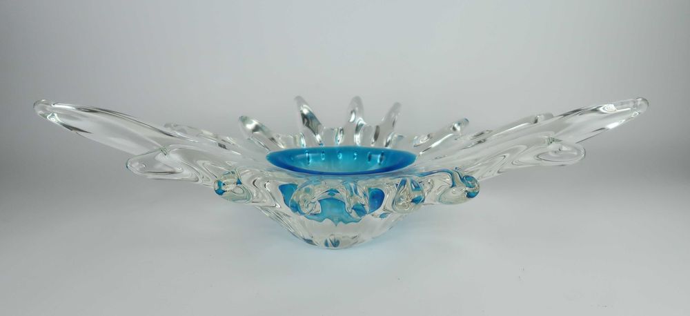 Centro de mesa em vidro / cristal - 39 cm