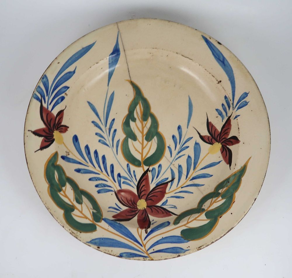 Prato Grande Faiança Portuguesa Séc. XIX - 31 cm