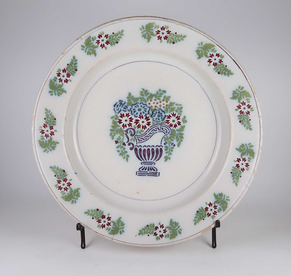 Prato Grande Faiança Portuguesa Séc. XIX - 32 cm
