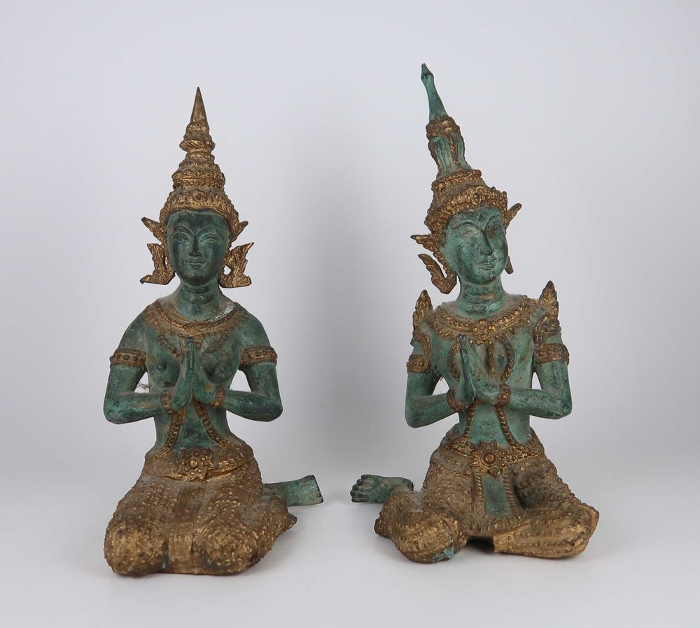Anjo Guardião Tailandês de Thepphanom em bronze - 23 cm, CADA