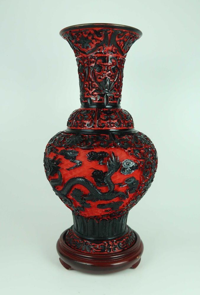 Grande jarra lacada - China - 31 cm