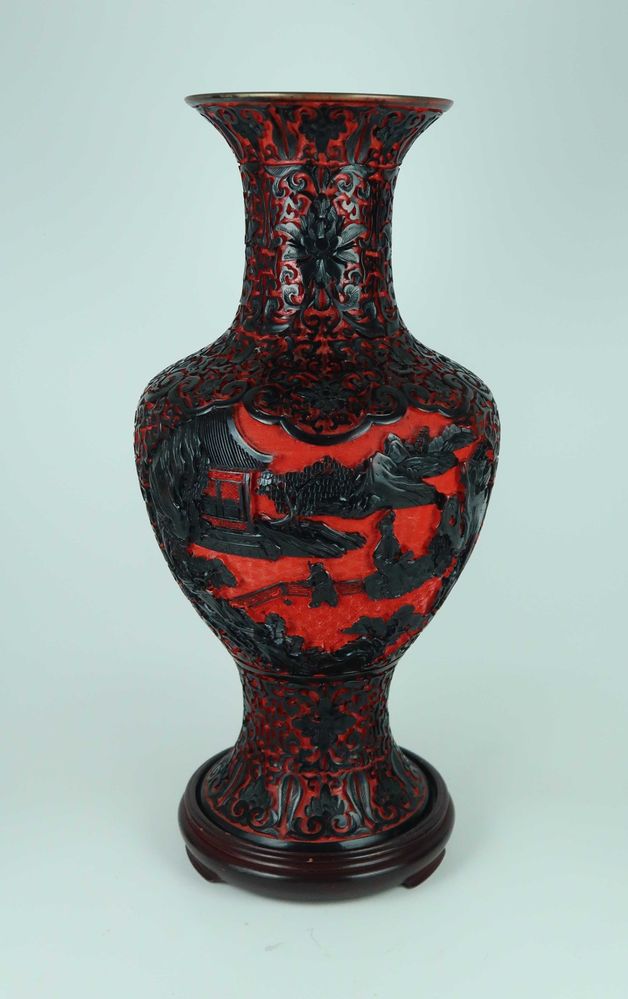 Grande jarra lacada - China - 38,5 cm