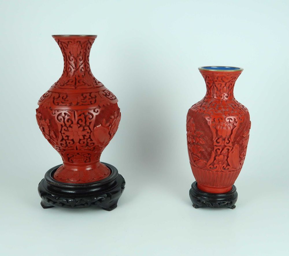 Jarras Cloisonné Cinnabar - China, CADA