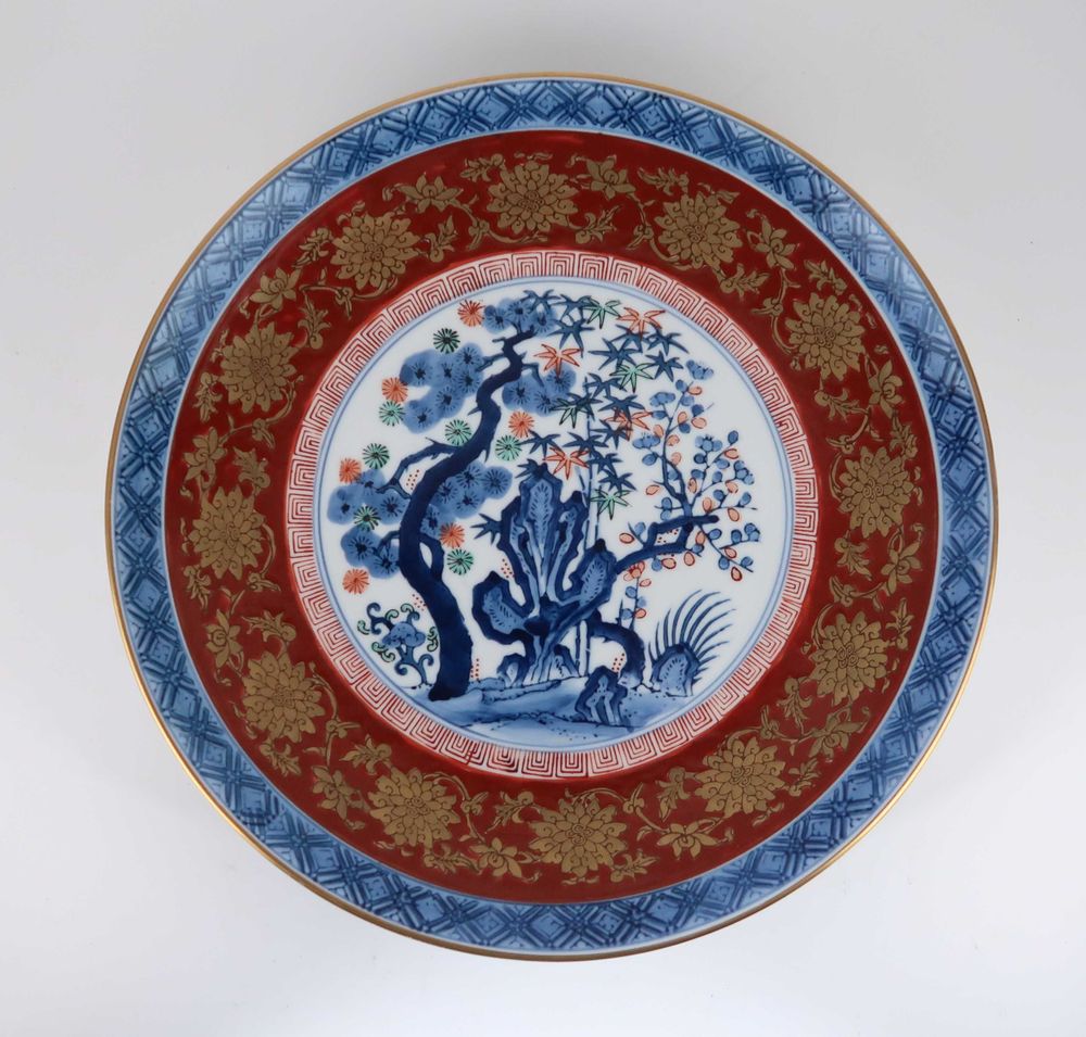 Prato Grande Porcelana Gold Imari - 31 cm