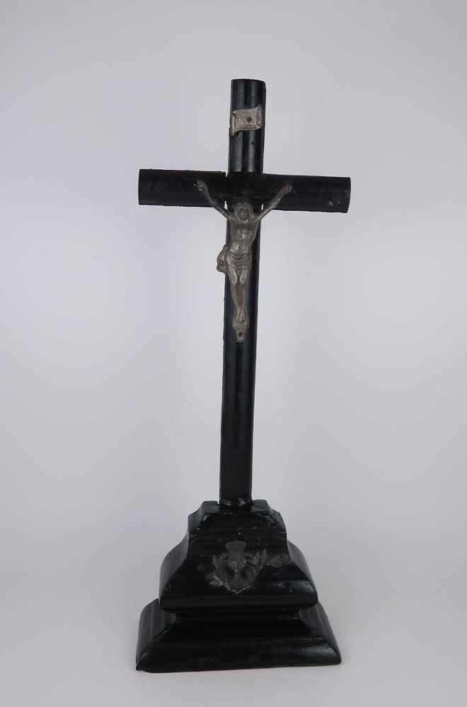 Crucifixo antigo em madeira - 35 cm