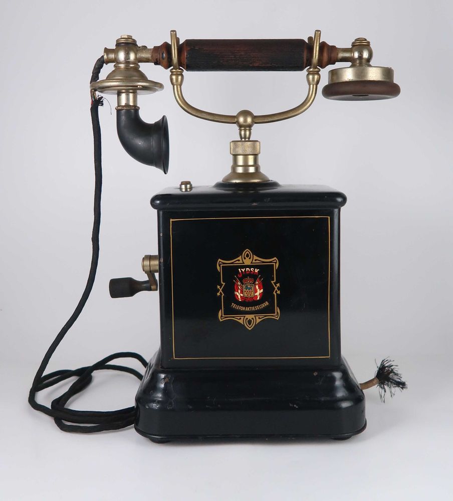 Telefone de manivela antigo Jydsk  1910/20´s