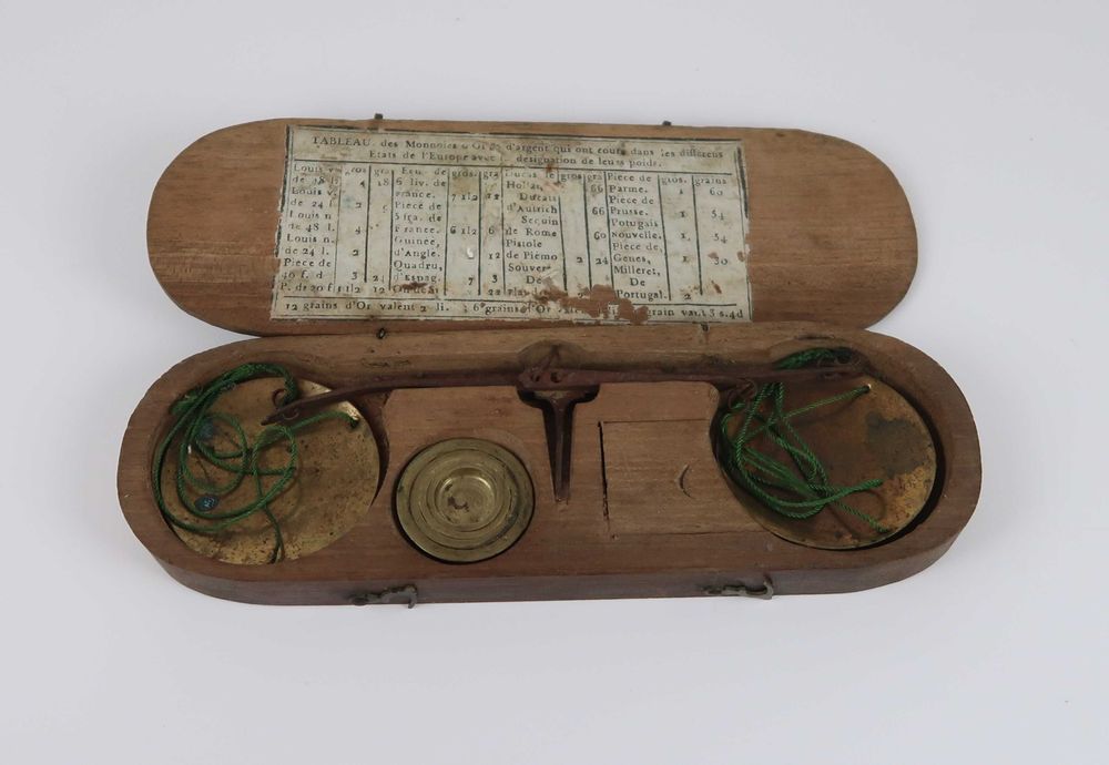 Balança pesar moedas ouro Séc. XIX (ref. 1)