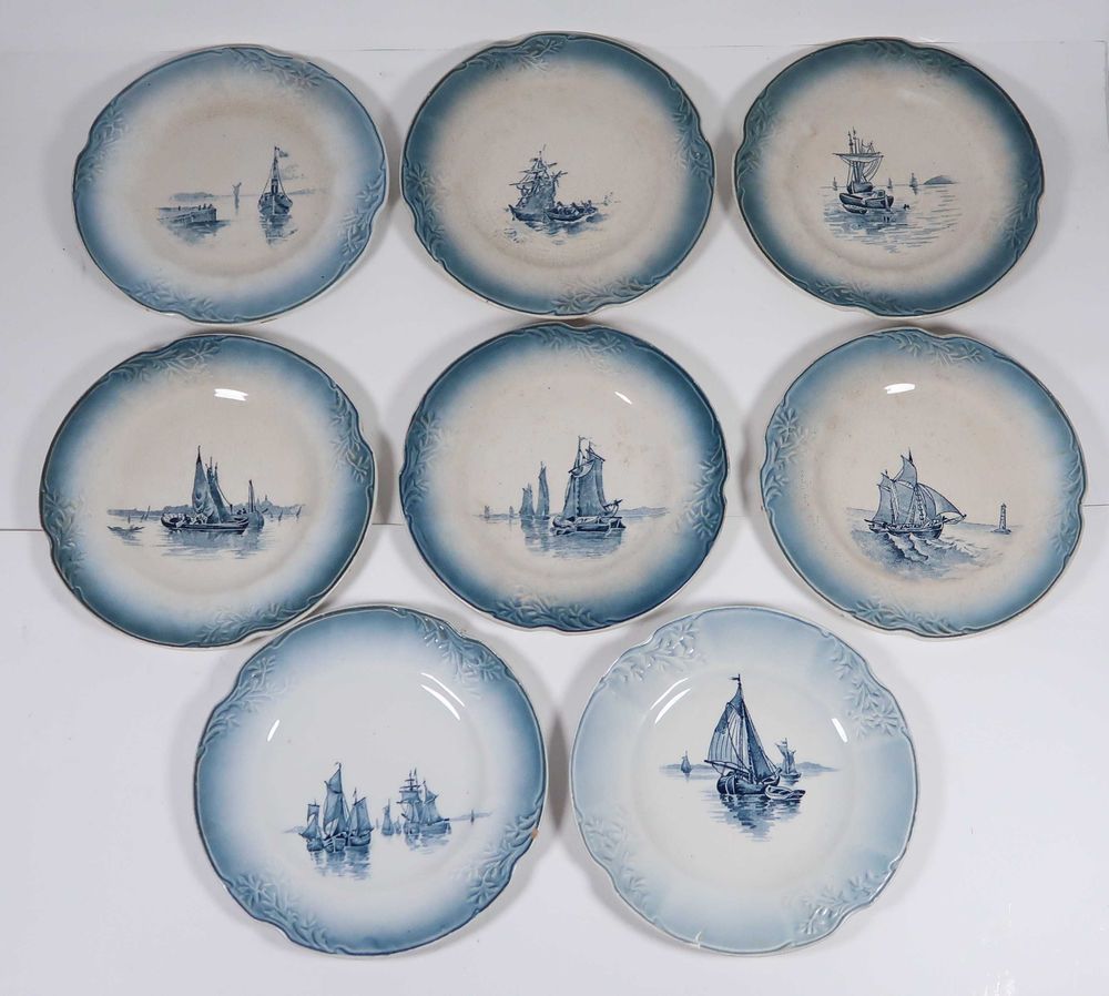 Conjunto de 8 pratos "Marine" Orchies Nord