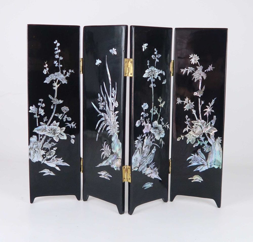Biombo de mesa oriental lacado (Ref. 2)