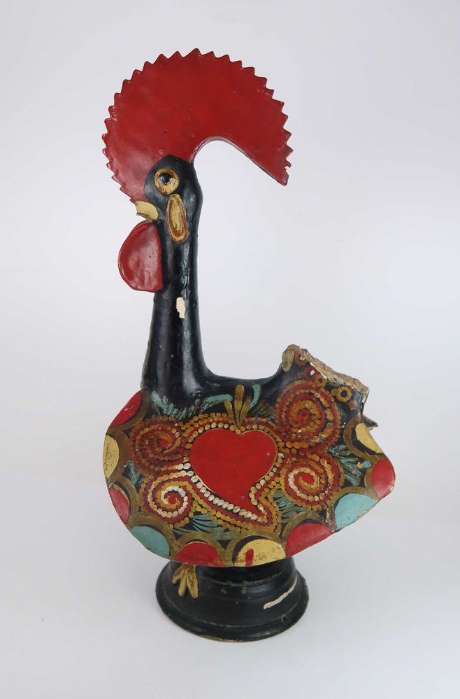 Grande galo de Barcelos muito antigo, 45 cm